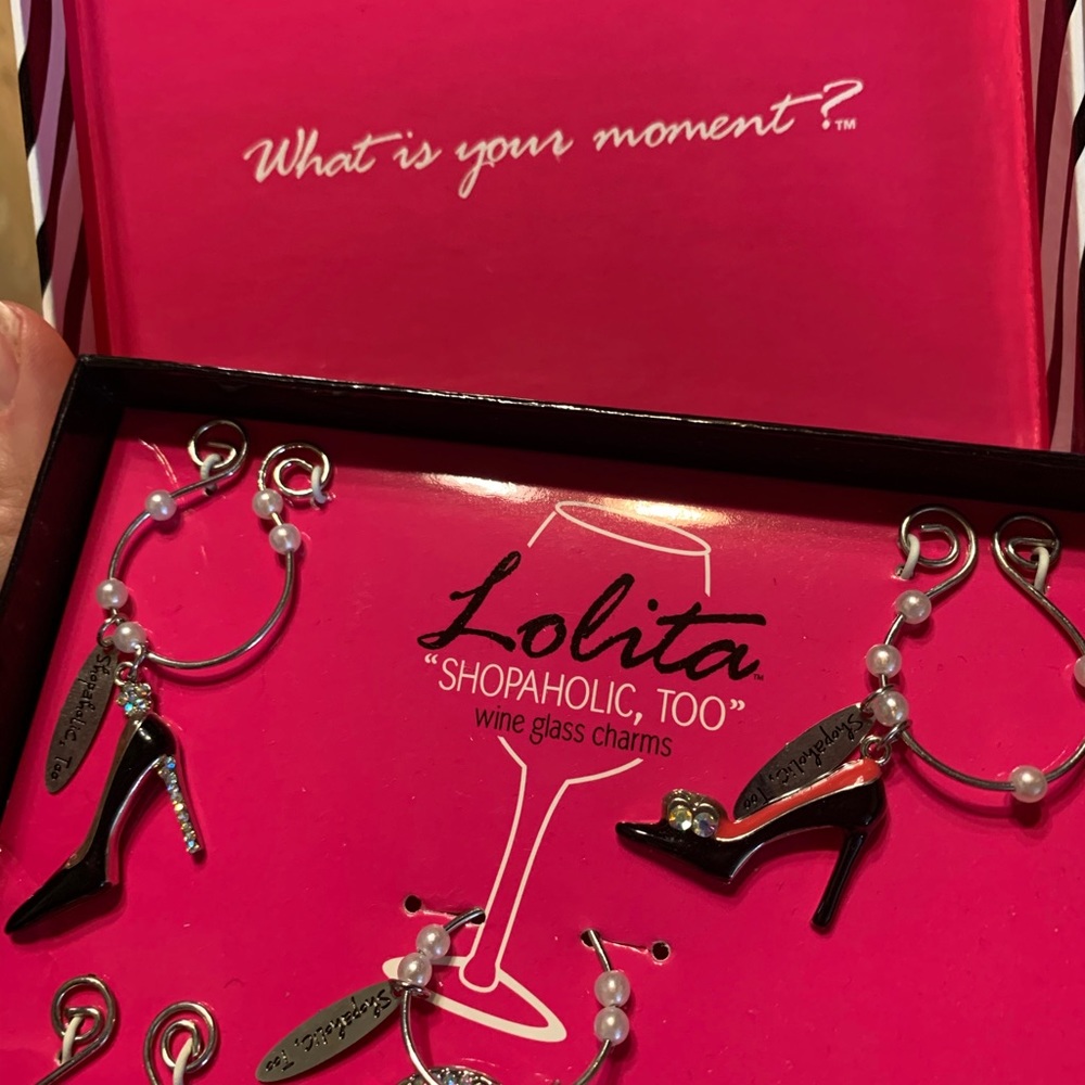 NIB Lolita wine glass charms
